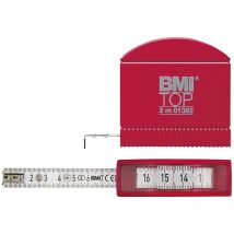 BMI Taschenbandmaß 3m x 13mm Weiß Präzise Messungen für DIY und Heimwerker