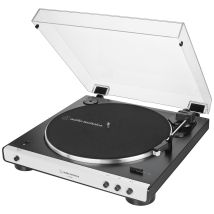 Audio Technica AT-LP60XBT – Plattenspieler – Bluetooth – vollautomatisch – 33,3 U/min, 45 U/min – 2,6 kg – schwarz/silber