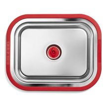 Contenitore Sottovuoto Magic Vac – Vetro borosilicato, Acciaio, Silicone – Capacità 1,2 litri – Dimensioni 7,3x20,9x15,3 cm
