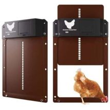 New Automatic Chicken Coop Door, Automatic Waterproof With Light Sensor, Battery Operated Induction Chicken Coop Door
