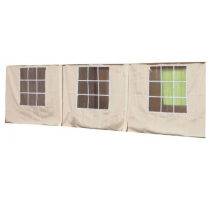 Set di teli laterali per gazebo Car Port Magnum – 300 cm x 600 cm – Colore ecrù – I Giardini del Re