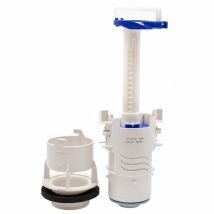 Regiplast - 3000b - Batteria Di Scarico Semplice Con Comando A Tirante, Colore Bianco