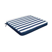 Oreiller Carré En Polyester Amovible 50x45 Cm Par Chaise Blue - Blue
