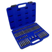 Kit Inserti 74pz - Torx Ribe Esagonali Xzn - Acciaio Crv