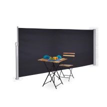 Bc-elec - Asa-160t Toldo Lateral Gris Antracita 3x1.6m Retr ctil Para Terraza, Pantalla De Privacidad De Jard n