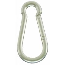 50 X Passacavi Moschettone Acciaio Zincato D 5x50 Mm