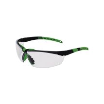Schutzbrille Sprinter En 166, En 170 Bügel Schwarz/grün, Scheibe Klar Polycarbonat