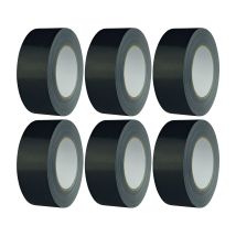 Foltec Gewebeband Schwarz 48 Mm X 50 M Panzertape Extra Stark Inhalt: 6 Rollen