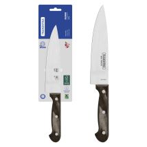 Tramontina Polywood Coltello Chef Acciaio Marrone 17,5 Cm