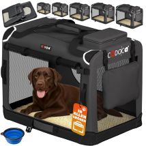 Cadoca Transportadora Para Mascotas S / M / L / Xl / Xxl / Xxxl Transportín Plegable Perros Gatos Bolsa De Transporte Animales 2 Bolsillos Exteriores 