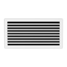 Rejillas Retorno Blanca Lamas Horizontales Fijas 45o 600x100mm