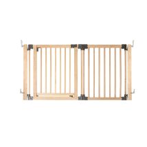 Safetots - Wooden Multi Panel Room Divider, Up To 156cm, Natural Wood, 76cm Tall, Flexible Room Divider For Baby And Toddler