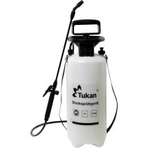 Tukan Drucksprühgerät 5 Liter – Robustes Kunststoffgehäuse – Ergonomischer Handgriff – Verstellbare Düse – 3 bar