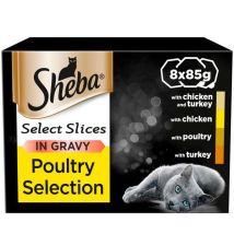 Sheba - Select Slices Cat Trays Poultry Collection In Gravy 8x85g - 266680