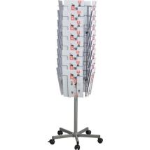 Expositor De Folletos D.510mm H1475mm Plata 32 Compartimentos Din A4