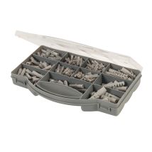 Wanddübel-Sortiment 330-tlg. – Hochfester Wanddübel 4-12mm – 8x 12mm, 22x 10mm, 40x 8mm, 50x 7mm, 60x 6mm, 50x 5mm, 100x 4mm