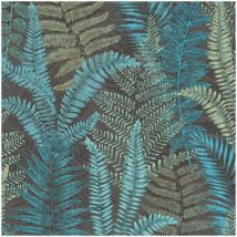 As Creation Fern Leaves Wallpaper Famous Garden Botanical Vinyl Teal Green Black
