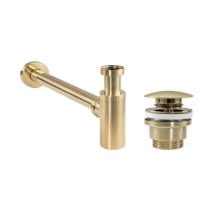 Brushed Gold Siphon And Drain Set Kitsca1ors