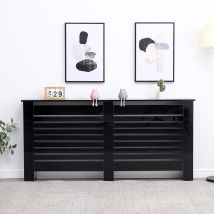 Furniture Hmd - High Gloss Radiator Cover Decorative Cabinet,black-171.5x19x82cm(wxdxh)