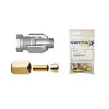 Serto - So 40231-1/4 +1/2 Sae/0.80 - Copper Fridge Crimp Fittings - Bag Of 2