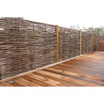 Art-garden - Zaunpaneel Aus Geflochtenem Haselnussstrauch In Horizontaler - Höhe 180 X Breite 150 Cm