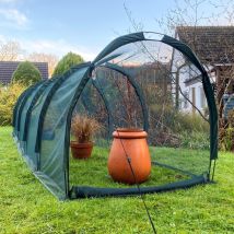 Pro Gro' Net Grow Tunnel Cloche & Plant Cover – 5m Long X 1m Wide X 1m High