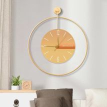 Lycxames - Reloj De Pared Decorativo Moderno De Metal Sin Tictac – 50 Cm