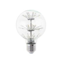 Ampoule Led 3 W, Lumière Chaude, Connecteur E27, Sphérique, Globe, G95, Étoile Brillante, 2 700 K