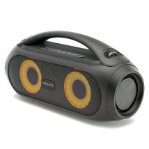 Enceinte Bluetooth Tws Portable Avec Sangle - Sans Fil, Avec Led Lumières Pulsées- Super Bass - Ipx5 - Aux - Port Usb - Radio Fm