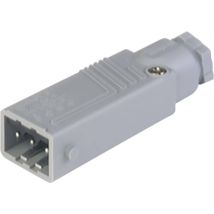 932 143-106-1 Connettore Di Alimentazione Stas Spina Dritta Tot Poli: 3 + Pe 16 A Grigio 1 Pz. - Hirschmann