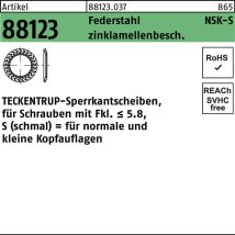 Teckentrup – Sperrkantscheiben – Federstahl – zinklamellenbeschichtet – 5,00 mm – 1000 Stück