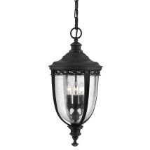 Elstead English Bridle - Lanterna A Catena Da Soffitto A 3 Luci Grande Nera, E14