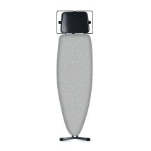 Bügelbrett 40 x 124 cm – Höhenverstellbar bis 93 cm – 100 % Baumwolle – Grau – Stabil und langlebig