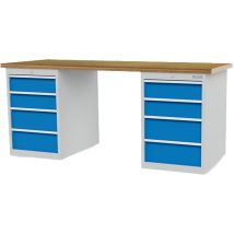 Bedrunka+hirth Reihenwerkbank Breite 2.000 Mm Stufenlos Höhenverstellbar Bxt 2.000x750 Mm - 03.20.580.20va