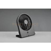 Breezy Ventilatore Da Appoggio Nero 3 Velocita' Ricaricabile H. 23cm
