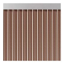 Acudam - Cortina De Plástico Para Exterior De Puertas, Modelo Cinta S-350, Color Marrón, 90x210cm - M63569