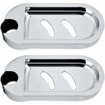 Douche Porte-savon, 2 Pièces Porte-savon Pour Barre De Douche Éponge Murale Titulaire Savon Saver Plateau Étagère De Douche Réglable Pour Barre De 