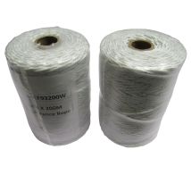 Electric Fence Rope Poly Fencing 3mm X 200m Rolls X2 (electrified Polyrope Horse White)