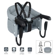 Hochstühle Für Babys Hochstuhl Tischsitz Für Babys Kinderstuhl Faltbar Kindersitz Sitzerhöhung Babysitz Für Kinder Von 6 Bis 36 Monaten Grau, Hengmei