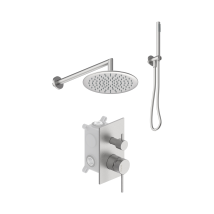 Set De Ducha Completo En Acero Inoxidable Aisi 316 Ponsi Stilox Kitstlo1 | Mecánico - Acero Inoxidable Cepillado