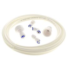 General Electric - Ersatzteil - Wasserzulauf-set: Schlauch (6 M) + Anschlüsse Ukt001 - - Whirlpool, Bauknecht, Kitchenaid, Ariston Hotpoint, Samsung, 