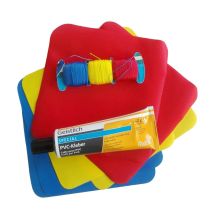 Happy - Kit Riparazione Giochi Gonfiabili Toppe Pezze Fori E Strappi Con Mastice Pvc