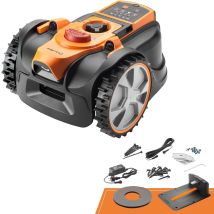 Lawnmaster – Robot Tondeuse Sans Fil Jusqu'à 300 M² – Évitement Intelligent D'Obstacles – Navigation Optique – Charge Automatique – Zones Interdites –