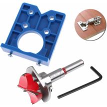 Roleader - 35mm Hinge Jig Drill Bit Sets Concealed Hinge Drill Bit Guide Drilling Locating Tools For Cabinet Hinges And Mounting Plates,for 
