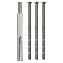 Goupille De Changement 4-pans.8 Acier Galvanisé/nickelé M6 Schnegel