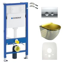 Geberit Wc Set Mit Vorwandelement, Wand-wc Und Spülknopf