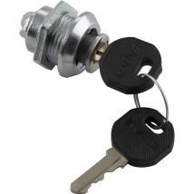 Emka - Blechmontagezylinder, 20 Mm, Verschiedensperrend, Zinkdruckguss Verchromt