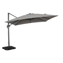 Parapluie De Jardin 3x4 M Avec Poteau Pivotant Et Antivento Imago Grey