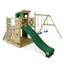 Wickey Parco Giochi In Legno Smart Camp Giochi Da Giardino Con Altalena E Scivolo Casetta Da Gioco Per L'Arrampicata Con Sabbiera E Scala Di Risalita 