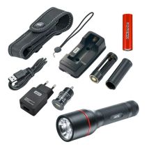 LED-Handtaschenlampe 1000 Lumen – 4 Leuchtstufen – eloxiertes Aluminium – IPX 4 spritzwassergeschützt